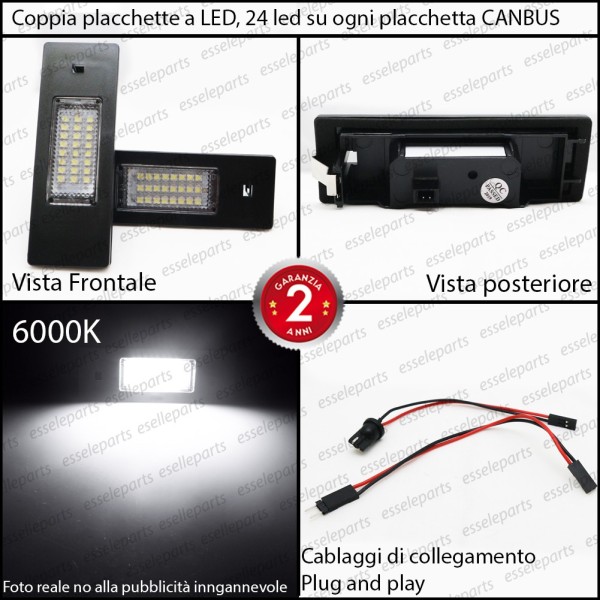 Placchette Luci Targa Led Mini Clubman R Canbus K Placchetta