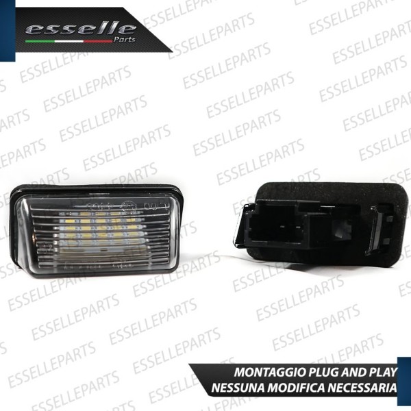 Placchette Luci Targa Led PEUGEOT PARTNER II Canbus 6000k Placchetta