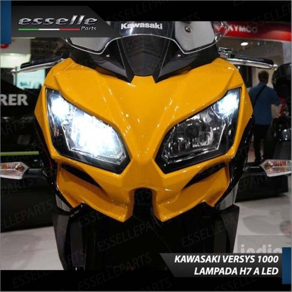 Conversione Fari Full LED 6000K CANBUS Per KAWASAKI Versys 1000 2019 2020