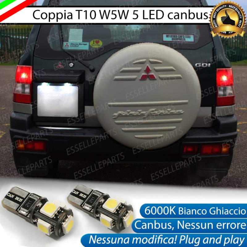 Luci Targa Led Canbus Mitsubishi Pajero Pinin K Luce Bianca No Error