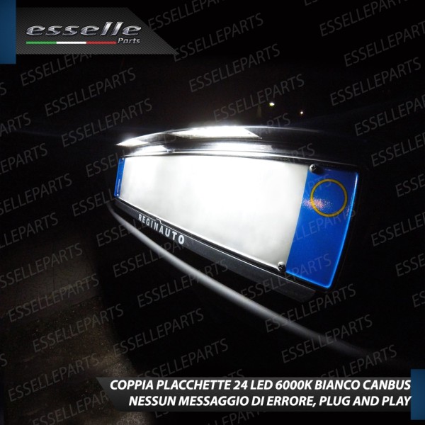 Placchette Targa Da 18 LED CANBUS 6000K Bmw Serie 1 E87 E88 E81 E82