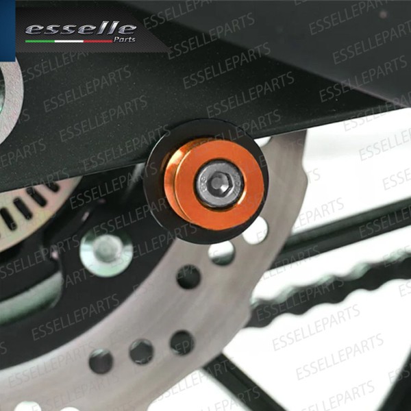 SET NOTTOLINI PROTEZIONE FORCELLA IN ACCIAIO ARANCIONE LUCIDO PER KAWASAKI VERSYS 650 2021 GRAND TOURER