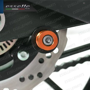 SET NOTTOLINI PROTEZIONE FORCELLA IN ACCIAIO ARANCIONE LUCIDO PER KAWASAKI VERSYS 650 2021 GRAND TOURER