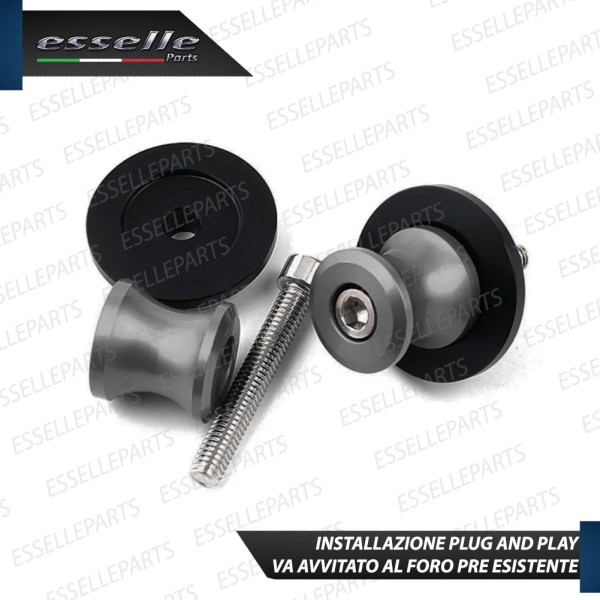 SET NOTTOLINI PROTEZIONE FORCELLA IN ACCIAIO GRIGIO LUCIDO PER KAWASAKI NINJA 600 ZX-6R 2007-2008