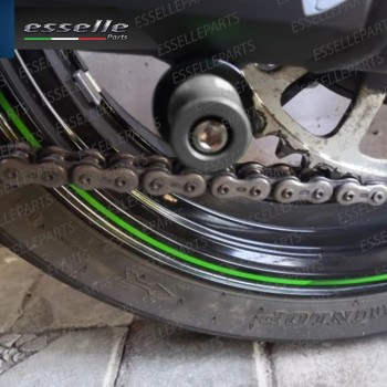 SET NOTTOLINI PROTEZIONE FORCELLA IN ACCIAIO GRIGIO LUCIDO PER KAWASAKI NINJA 600 ZX-6R 2007-2008