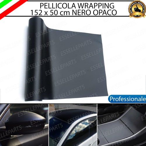 Pellicola Wrapping Nero Opaco Professionale Interno Esterno Termoformabile Auto