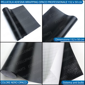 Pellicola Nero Opaco adesiva Professionale per moto, motorini, scooter, quod APRILIA