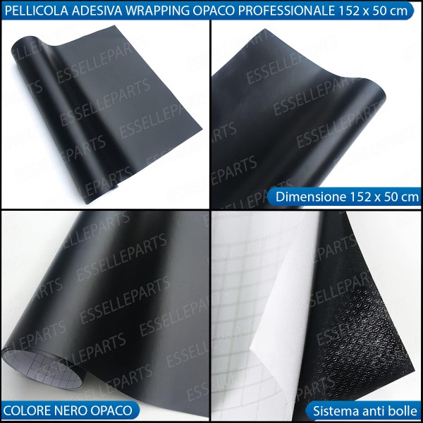 Pellicola Nero Opaco adesiva Professionale per moto, motorini, scooter, quod BENELLI