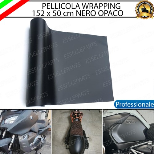 Pellicola Nero Opaco adesiva Professionale per moto, motorini, scooter, quod Triumph