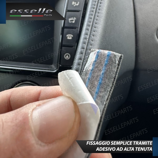 Profilo interno adesivo in Similpelle con Cuciture BLU per interni Auto