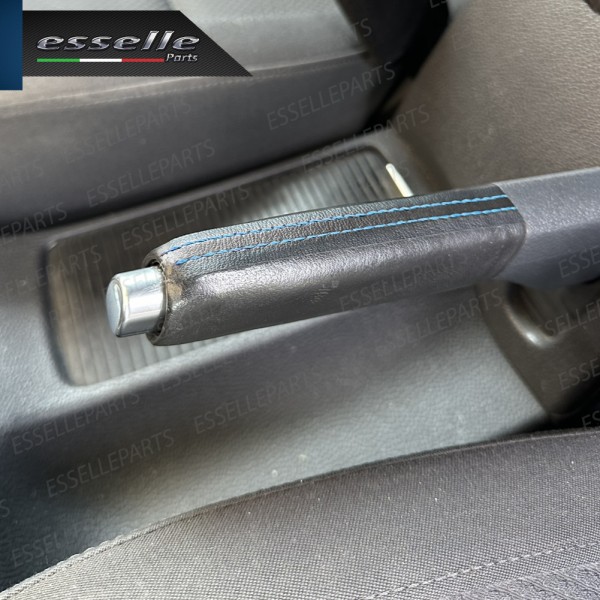 Profilo interno adesivo in Similpelle con Cuciture BLU per interni Auto