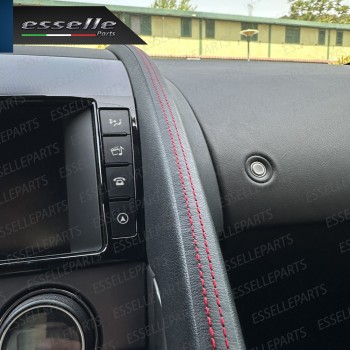 Profilo interno adesivo in Similpelle con Cuciture ROSSE per interni Auto Profilo interno adesivo in Similpelle con Cuciture ROSSE per interni Auto