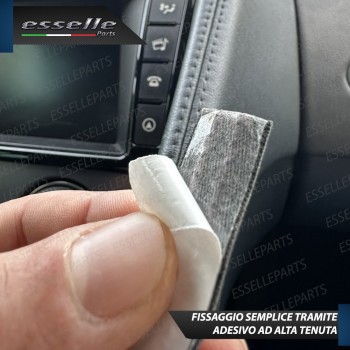 Profilo interno adesivo in Similpelle con Cuciture BIANCHE per interni Auto