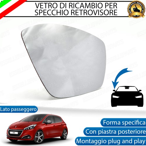 Specchietto Retrovisore Termico Laterale LATO PASSEGGERO di Ricambio per OPEL MOKKA B