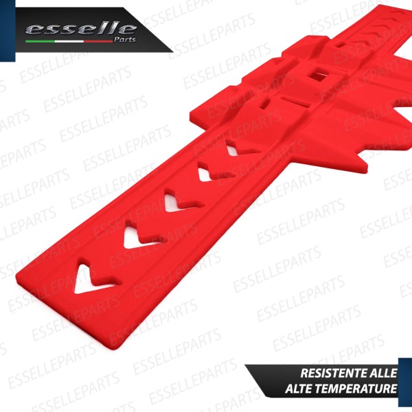 PROTEZIONE PER SCARICO TERMINALE IN GOMMA ROSSO