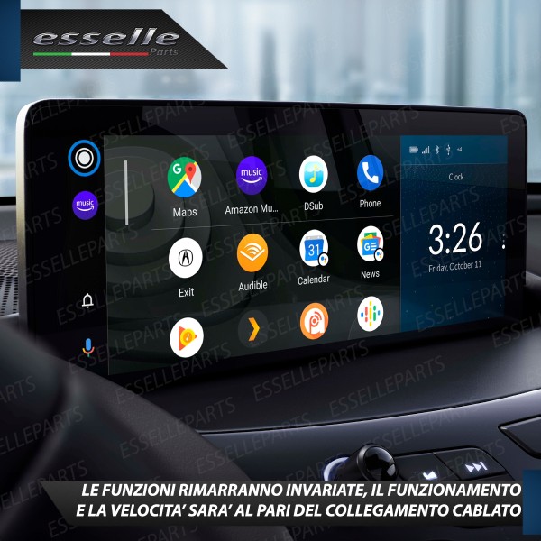 Adattatore Wireless Android Auto Ed Apple Car Play Smart FORFOUR MK2