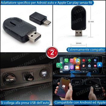Adattatore Wireless Android Auto Ed Apple Car Play per Mercedes CLA W117