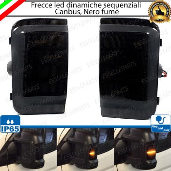 Placchette Dinamiche Laterali nere a led per frecce specifiche per FIAT DUCATO III