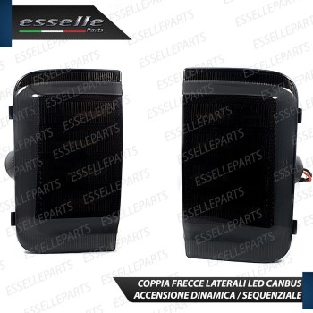 Placchette Dinamiche Laterali nere a led per frecce specifiche per FIAT DUCATO III
