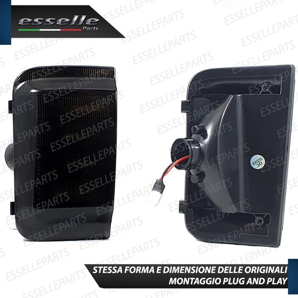 Placchette Dinamiche Laterali nere a led per frecce specifiche per FIAT DUCATO III