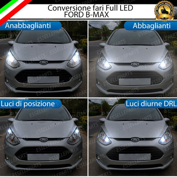 Conversione Fari Full LED 6000K bianco FORD B-MAX con fari a parabola