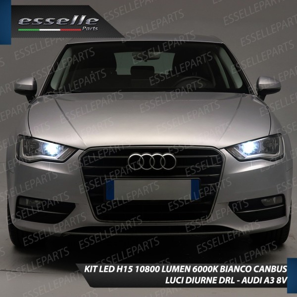 Conversione Fari Full LED 6000K bianco Audi A3 8V