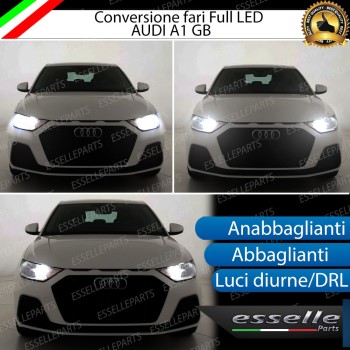 Conversione Fari Full LED 6000k canbus AUDI A1 II Luce Bianca No Error