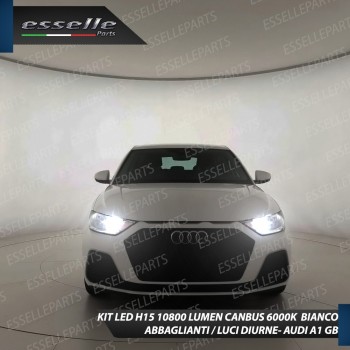 Conversione Fari Full LED 6000k canbus AUDI A1 II Luce Bianca No Error