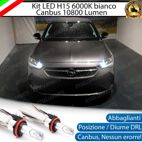 Kit Luci Diurne/Abbaglianti H15 10800 LUMEN OPEL CORSA F