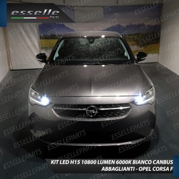 Kit Luci Diurne/Abbaglianti H15 10800 LUMEN OPEL CORSA F Kit Luci Diurne/Abbaglianti H15 10800 LUMEN OPEL CORSA F