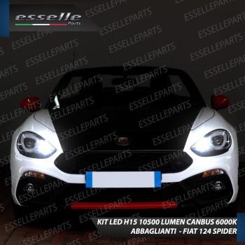 Kit Luci Diurne/Abbaglianti H15 10800 LUMEN 124 Spider Abarth Kit Luci Diurne/Abbaglianti H15 10800 LUMEN 124 Spider Abarth