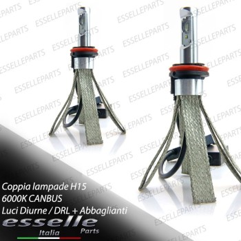 Kit Luci Diurne/Abbaglianti H15 10800 Lumen 6000K bianco BMW X1 E84 Kit Luci Diurne/Abbaglianti H15 10800 Lumen 6000K bianco BMW X1 E84