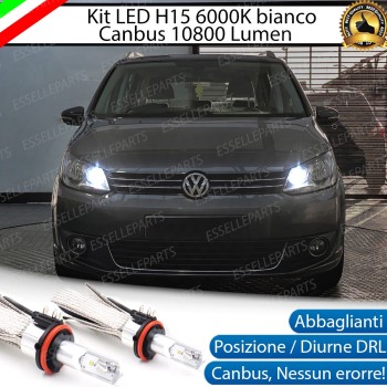 Kit Luci Diurne/Abbaglianti H15 10800 LUMEN VW TOURAN V3