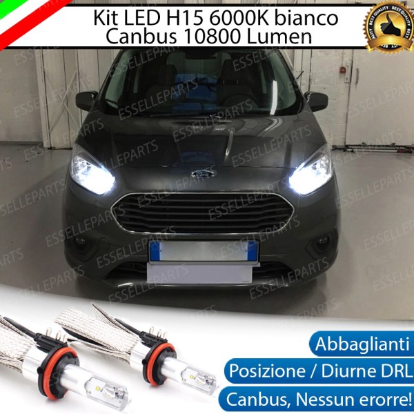 Kit Luci Diurne/Abbaglianti H15 10800 LUMEN Ford Tourneo Courier