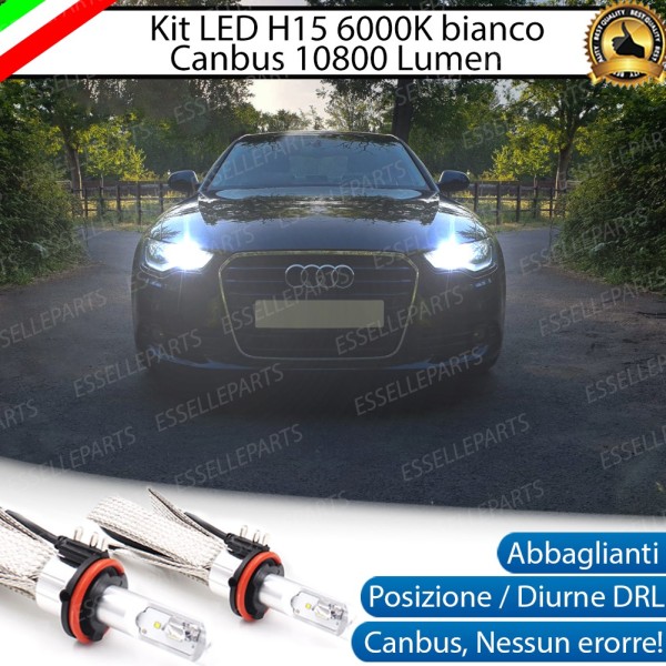 Kit Luci Diurne/Abbaglianti H15 10800 LUMEN AUDI A6 C7