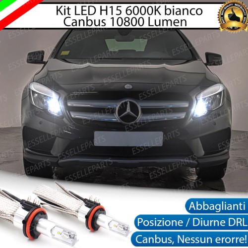 Kit Luci Diurne/Abbaglianti H15 10800 LUMEN MERCEDES GLA