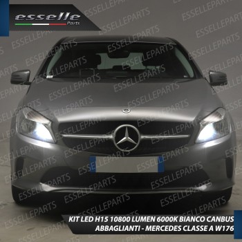 Kit Luci Diurne/Abbaglianti H15 10800 LUMEN MERCEDES CLASSE A W176