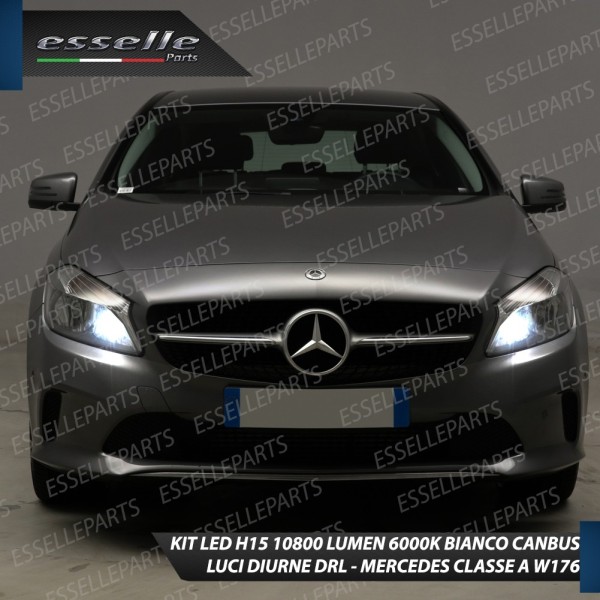 Kit Luci Diurne/Abbaglianti H15 10800 LUMEN MERCEDES CLASSE A W176