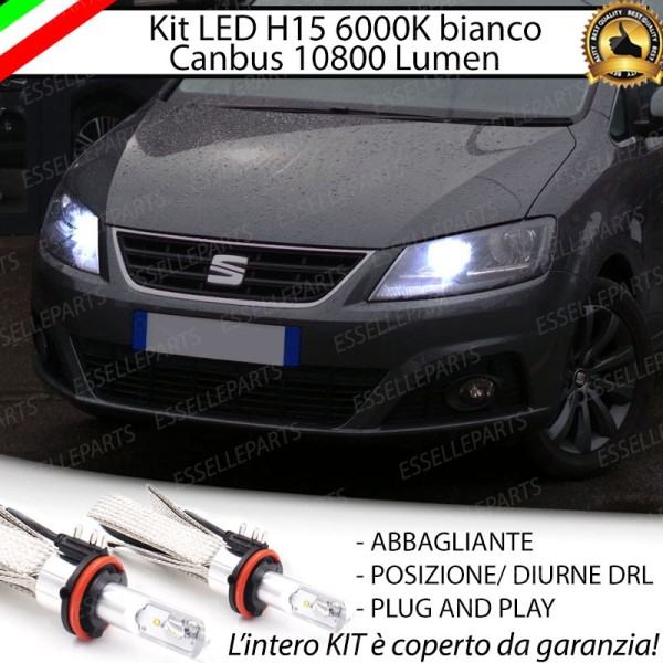 Kit Luci Diurne/Abbaglianti H15 10800 LUMEN SEAT ALHAMBRA 7N