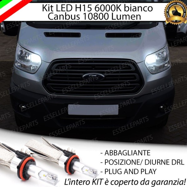 Kit Luci Diurne/Abbaglianti H15 10800 LUMEN FORD TRANSIT
