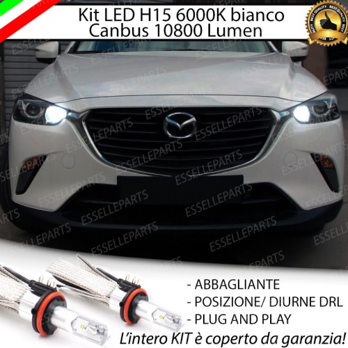 Kit Luci Diurne/Abbaglianti H15 10800 LUMEN MAZDA CX-3