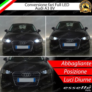 Conversione Fari Full LED 6000K bianco Audi A3 8V Conversione Fari Full LED 6000K bianco Audi A3 8V