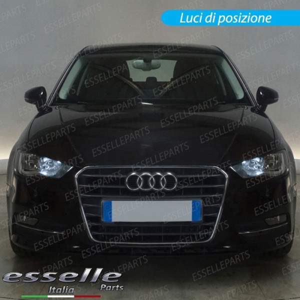 Conversione Fari Full LED 6000K bianco Audi A3 8V