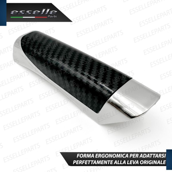 COVER LEVA FRENO A MANO IN ABS CARBON E CROMATO PER OPEL CORSA E