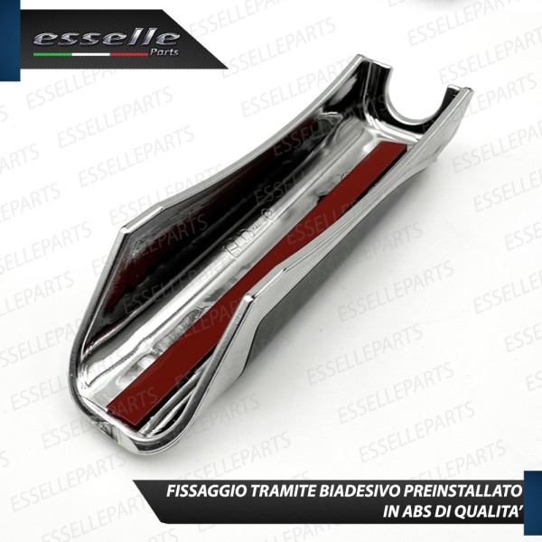COVER LEVA FRENO A MANO IN ABS CARBON E CROMATO PER OPEL CORSA E