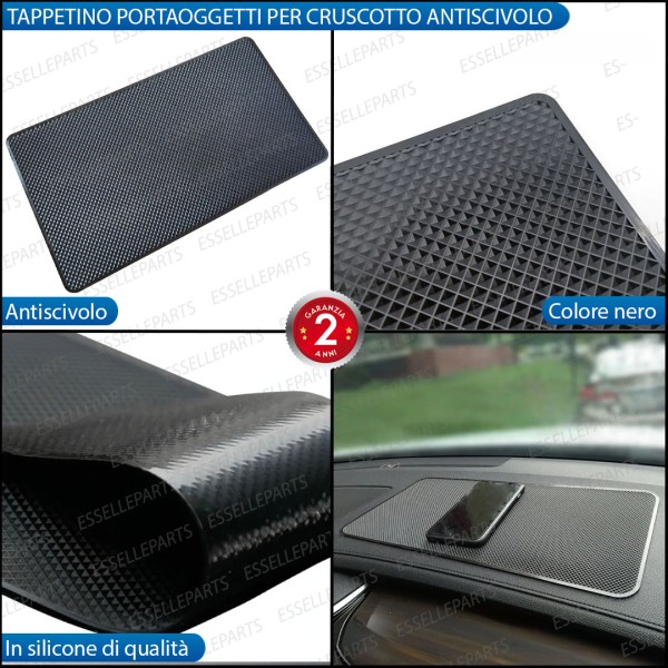 Tappetino Portaoggetti per cruscotto Antiscivolo in Silicone 19 X 12 CM
