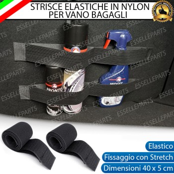 2 X Strisce Elastiche per bagagliaio vano Bagagli con Stretch 40 X 5 cm