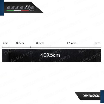 2 X Strisce Elastiche per bagagliaio vano Bagagli con Stretch 40 X 5 cm