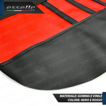 Coprisella in Gomma e Vinile NERO E ROSSO per Moto Cross Enduro