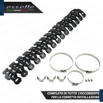 PROTEZIONE PER MARMITTA SCARICO NERO PER MOTO, ENDURO, CROSS 2T ARMADILLO